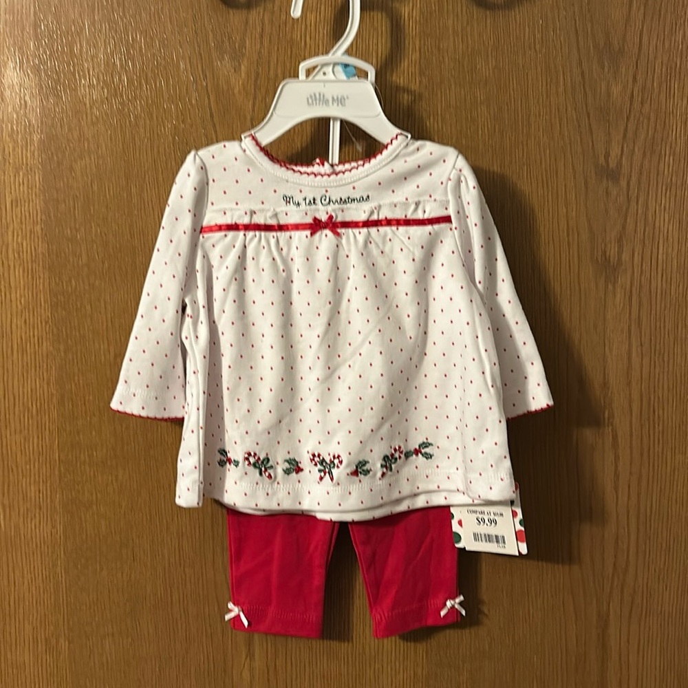 Little Me. My First Christmas Outfit